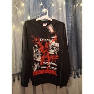 Deadpool sz l sweater slicing and dicing  new with tags marvel avengers